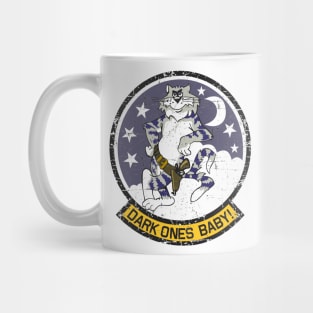 Grumman F-14 Tomcat - Dark Ones Baby! Grunge Style Mug